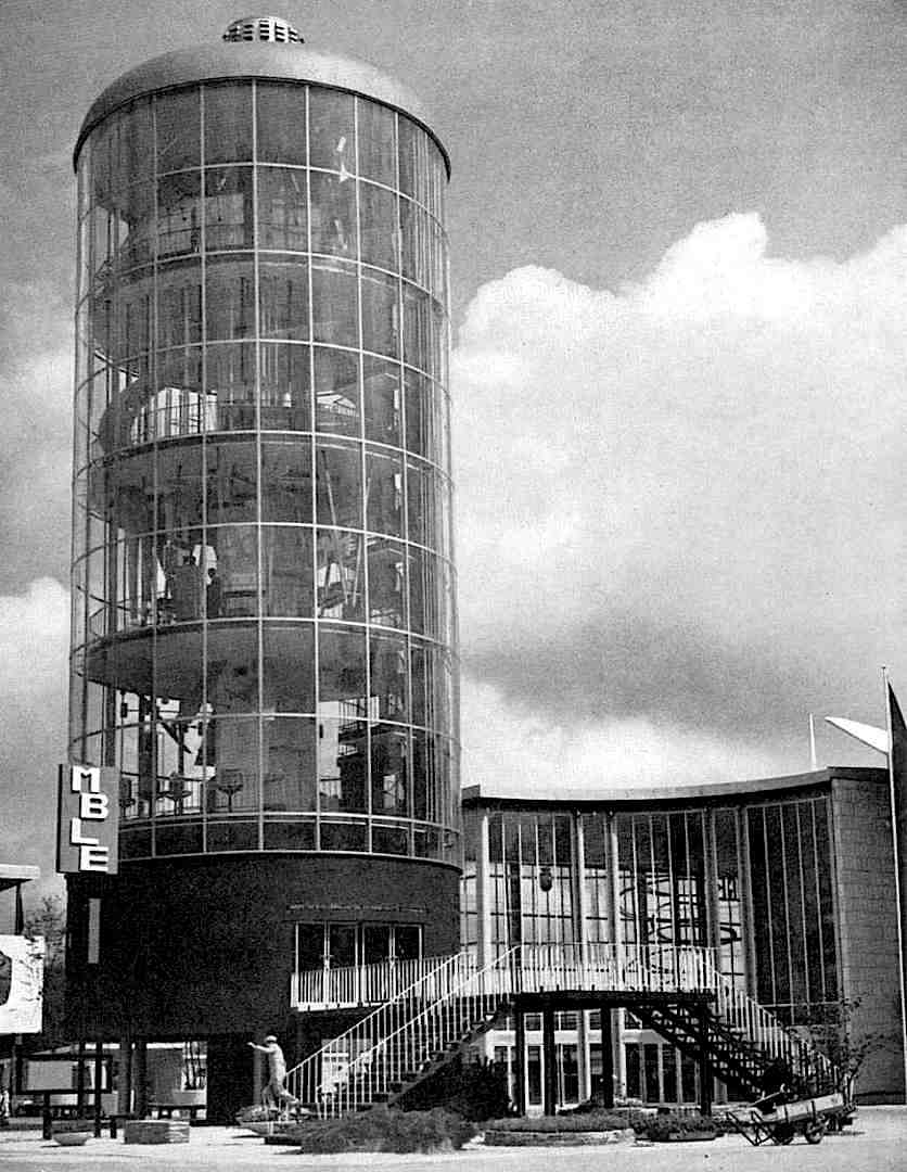 1958 Brussels Worlds Fair Glass Tower