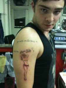 Ed Westwick Tattoo Designs