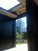 NHK Building Through Osaka Castle Gate. Posted 12th September 2012 by Rui . (img )