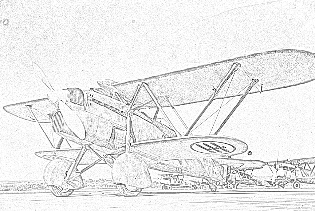 coloring page World War II fighter worldwartwo.filminspector.com