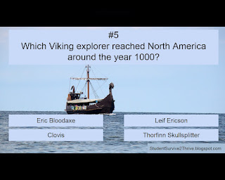 Which Viking explorer reached North America around the year 1000? Answer choices include: Eric Bloodaxe, Leif Ericson, Clovis, Thorfinn Skullsplitter