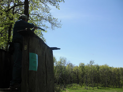 my Dad hitting a target