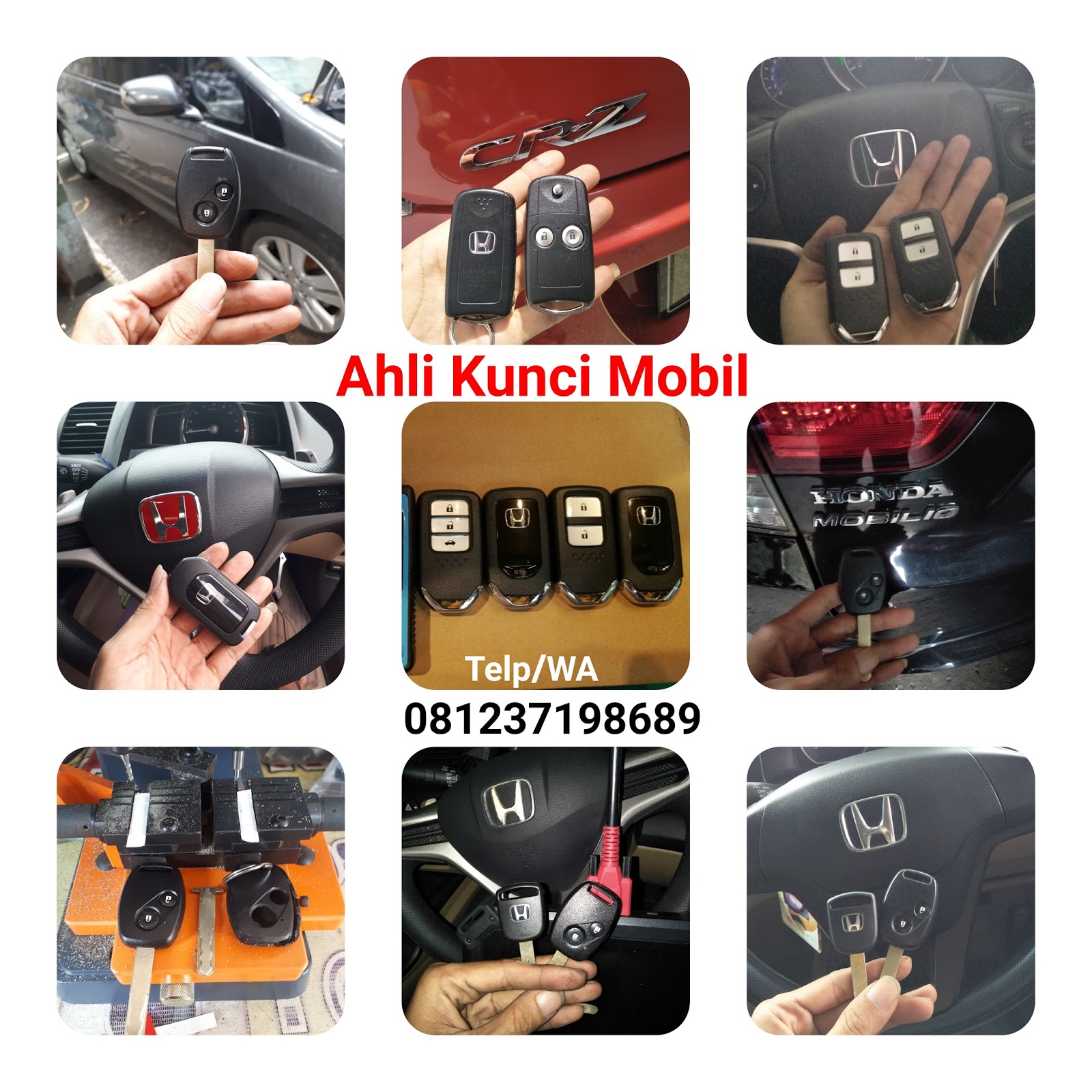 Ahli Kunci Mobil dan Remote Mobil di Denpasar 081237198689