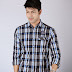 Unit 27 Men's Checkered Casual Shirt Price in India