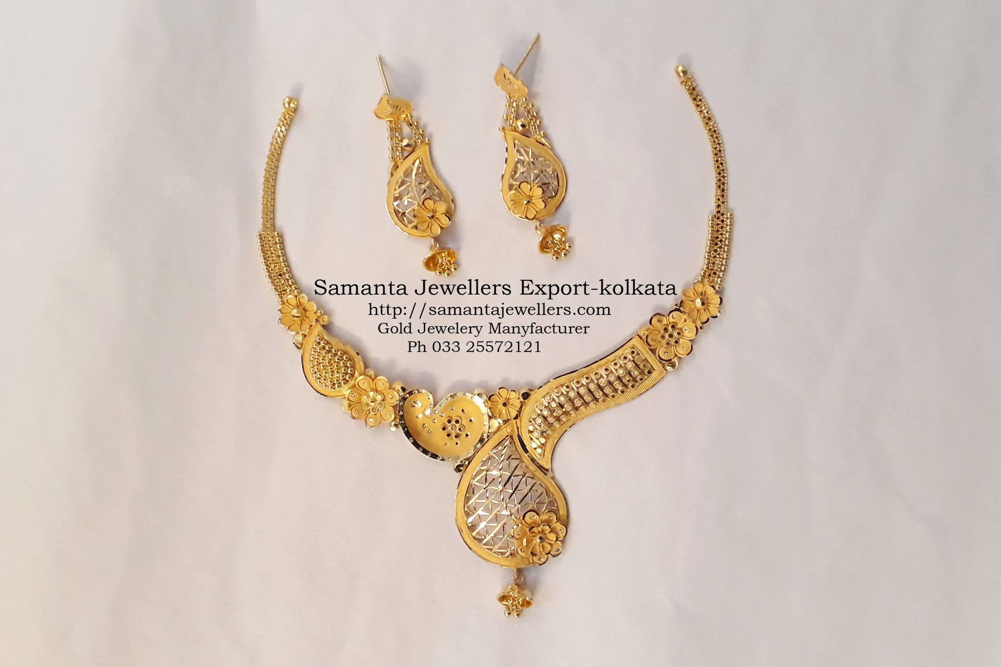 latest 22kt light weight gold necklace designs with weight , necklace for bridal wedding