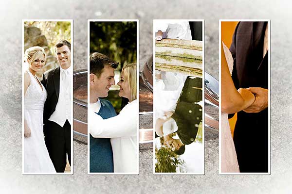 Wedding Photo Collage Template in Photoshop