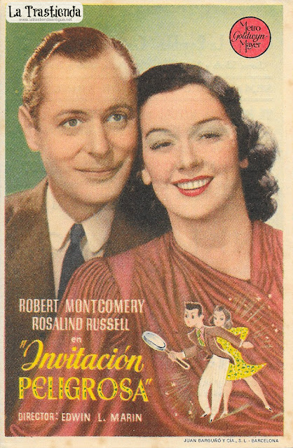 Invitación Peligrosa - Programa de Cine - Robert Montgomery - Rosalind Russell