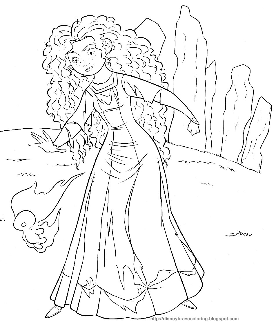 Brave Coloring Page