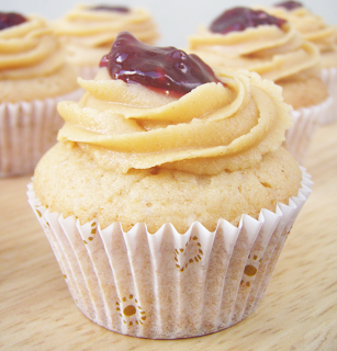 Peanut Butter and Jelly Cupcake