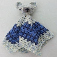 PATRON MANTA DE APEGO OSO DE CROCHET