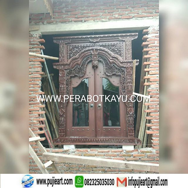 Gambar Pintu  Gebyok  Model Terbaru Pintu  Ukir Motif 