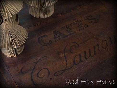 distressed French table