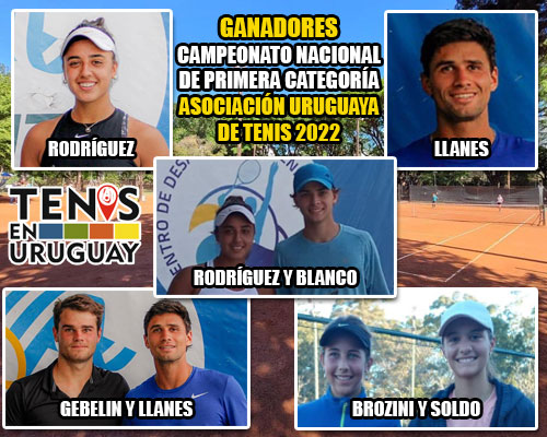 Ganadores del Campeonato Nacional de Primera Categoría de la Asociación Uruguaya de Tenis 2022