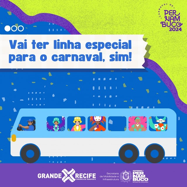 Linhas de ônibus para o Carnaval de Olinda 2024