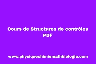 Cours de Structures de contrôles PDF