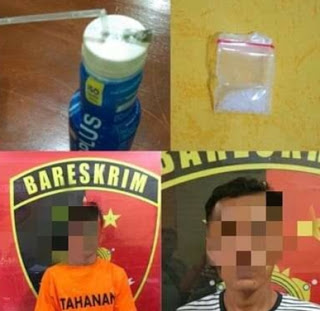 Saat Hendak Pesta Sabu Ke Dua Pelaku Di Amankan Polsek Batman