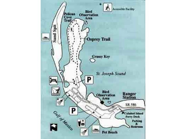 honeymoon island florida map