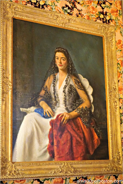 Retrato de Gertrude en su Dormitorio en la Mansión The Breakers, Newport