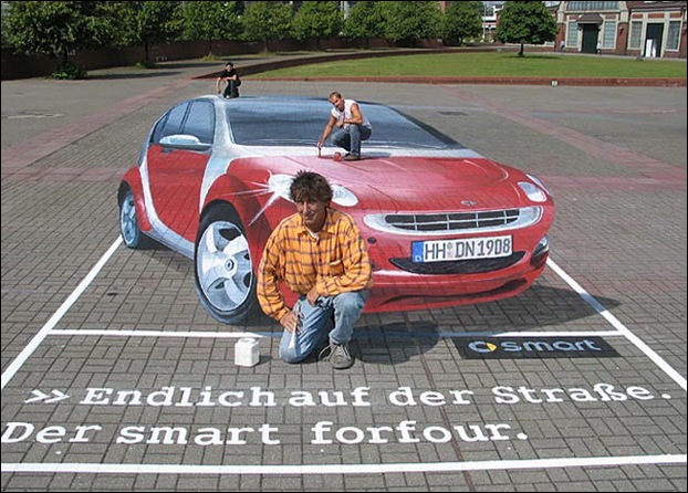 Street Art 3D cars 02