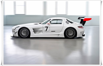 2010 mercedes benz sls amg gt3 side view