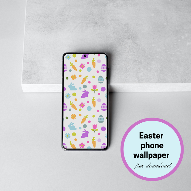 Easter themed phone wallpaper - free download