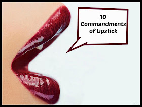10 commandments of lipstick