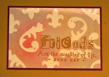 Lynn Roberts Friends Masking with Dies Card