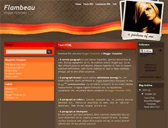 Flambeau Blogger Template