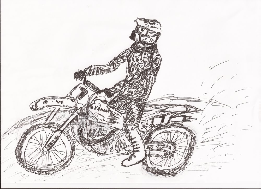 Dirt Bike Drawing
