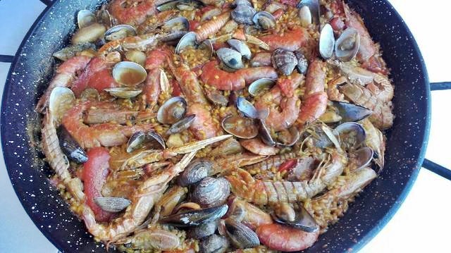 Paella de marisco