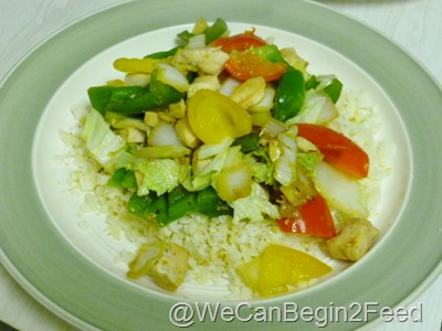 Jan 22 chicken stir fry with paleo rice 001