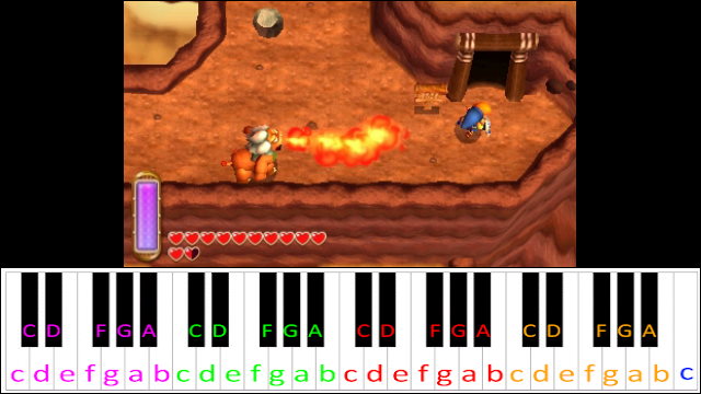 Death Mountain (The Legend of Zelda: A Link Between Worlds) Piano / Keyboard Easy Letter Notes for Beginners