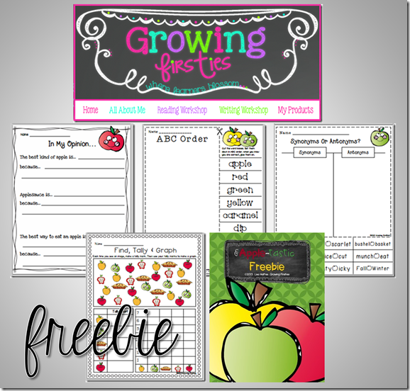 Apple Freebie from Growing Firsties