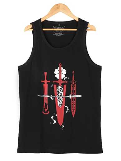 ComicSense.xyz Black Clover Anime Anti Mage Sword Tank Top Vest