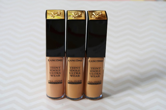 Lancome Teint Idole Ultra Wear All Over Concealer in 350, 410, 415 Review, Photos, Swatches