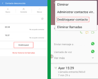 desbloquear numero de telefono
