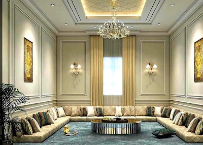 تصميم مجالس عربية arab living room ideas