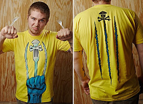 Johnny Cupcakes x X-Men Origins: Wolverine Weapon XJC Guys T-Shirt Front & Back