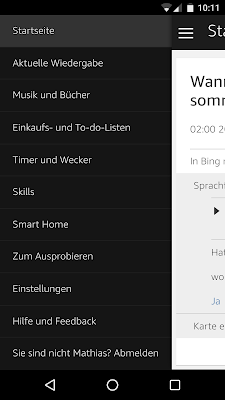 Die kostenlose Alexa-App von Amazon.