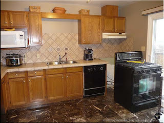 kitchen just after moving in