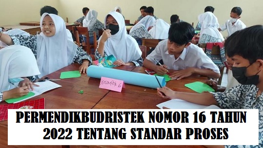 Permendikbudristek Nomor 16 Tahun 2022 Tentang Standar Proses TK PAUD SD SMP SMA SMK Sederajat