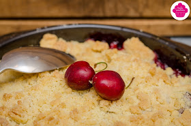 Crumble aux cerises