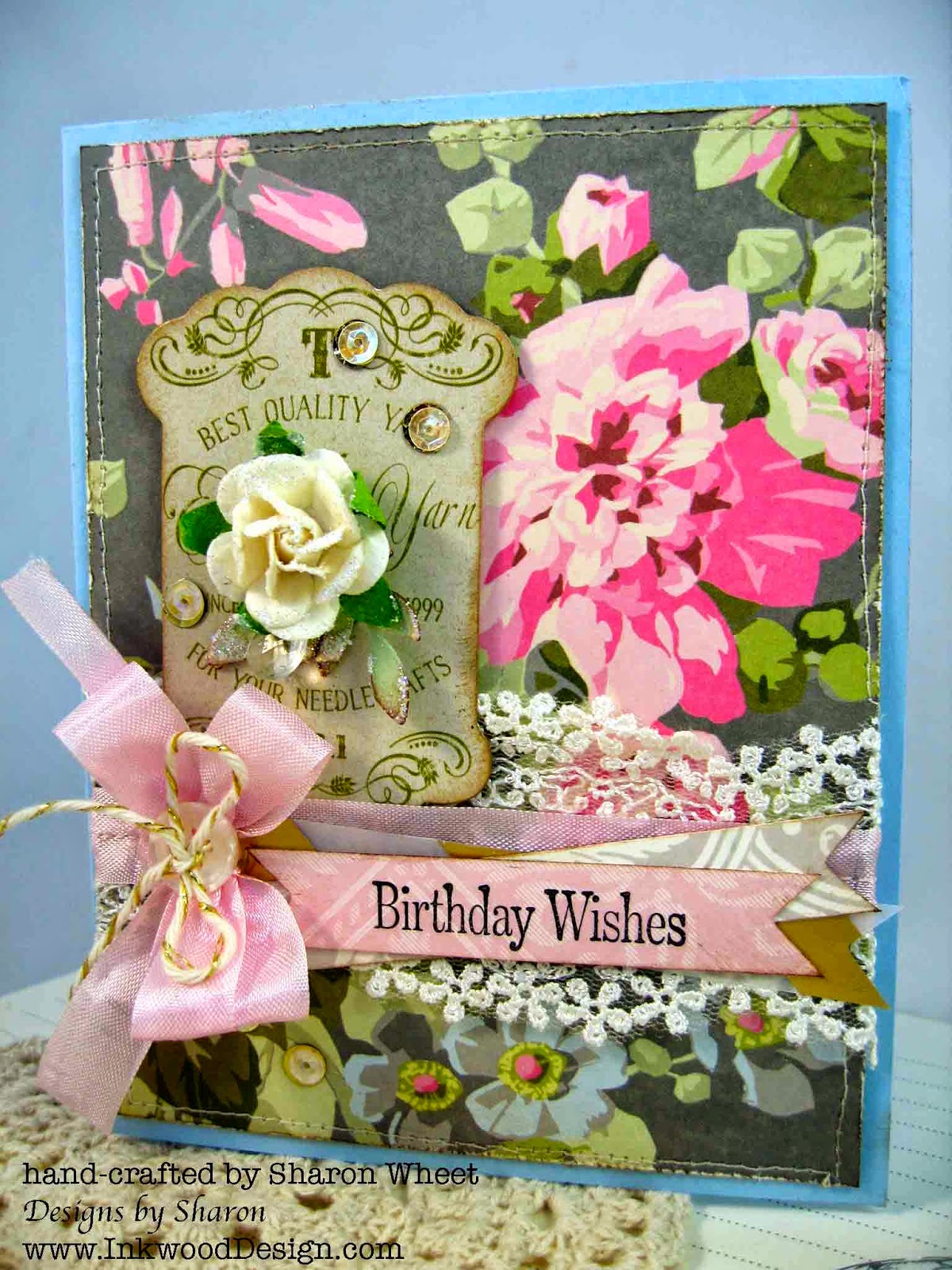 Designs by Sharon Elegant  Birthday  Wishes 