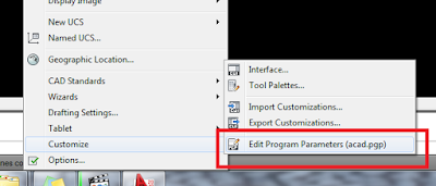 cara merubah file acad.pgp autocad