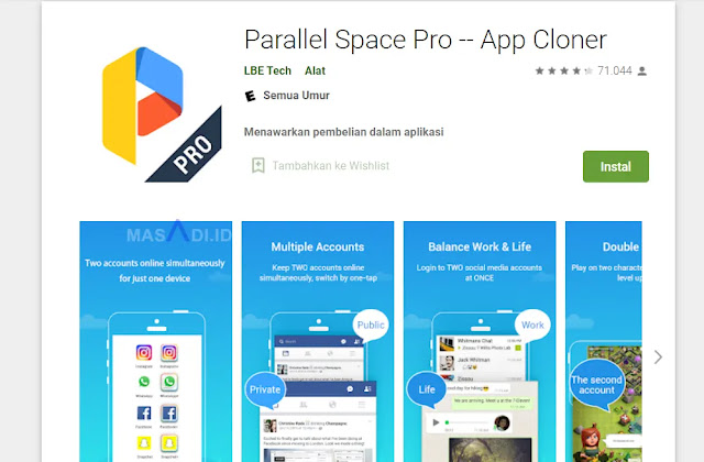 Aplikasi Parallel Space