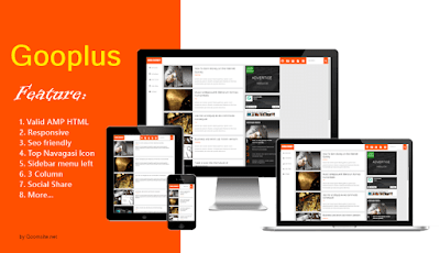 Gooplus Valid AMP Responsive Blogger Template