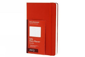 Daily planner L. Hard red cover