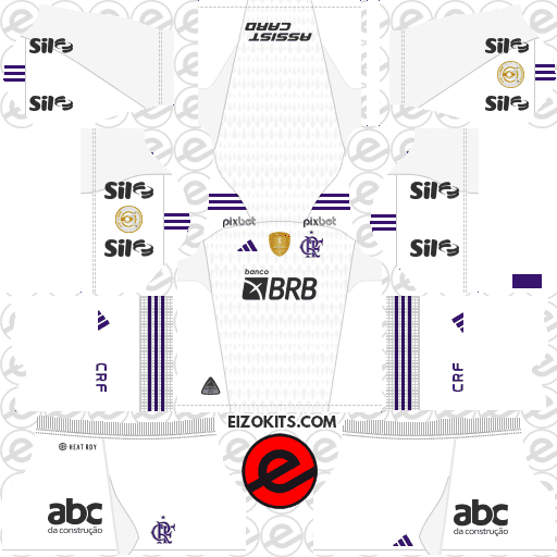 CR Flamengo DLS Kits 2023-2024 Released Adidas - DLS2019 Kits (Goalkeeper Away)