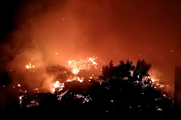 Puluhan Rumah Di Sei Lakam Karimun Hangus Terbakar