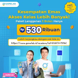 paket 3 bulan gamelab